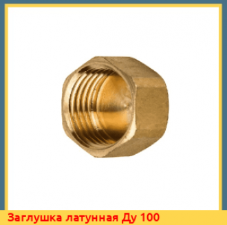Заглушка латунная Ду 110